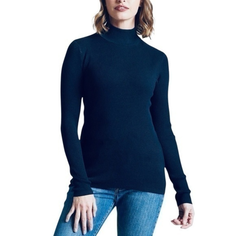 Pendleton Mock Neck Rib Knit Sweater